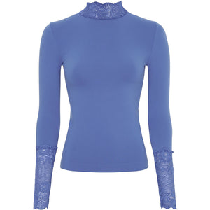 Microfiber T&S Abby Blouse turtle lace LS Turtleneck LS Alaska