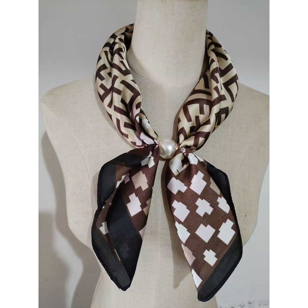 Scarf T&S Aliki Scarf w. magnetic pearl Scarf aw9