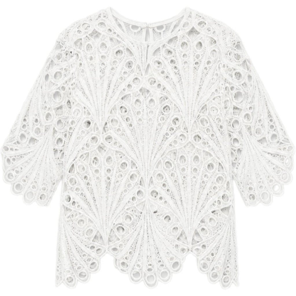Clothing T&S Alvilda Lace Blouse Blouse White