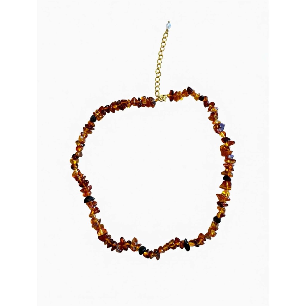 Jewelry T&S Amber Rav Necklace Necklace Caramel