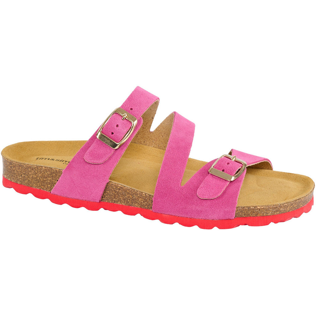 Footwear T&S Amelia nature Fuxia Sandals Fuxia