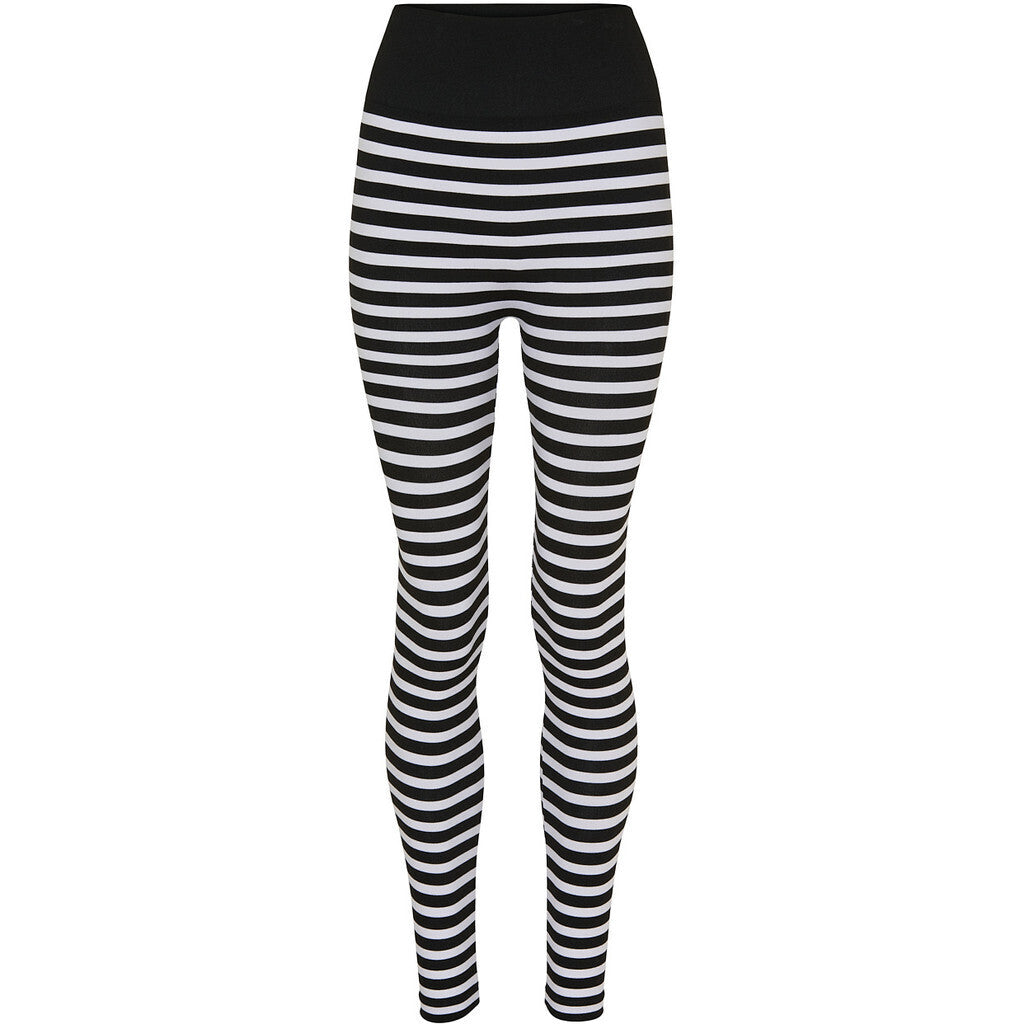 Microfiber T&S Arianna stripe legging ONE PLUS HW Leggings Nero/bianco