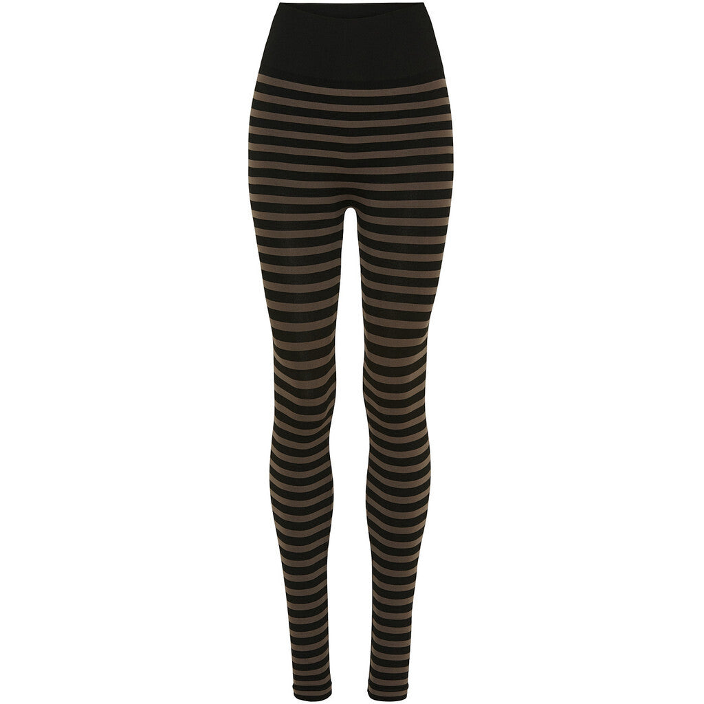 Microfiber T&S Arianna stripe legging ONE PLUS HW Leggings Nero/noce