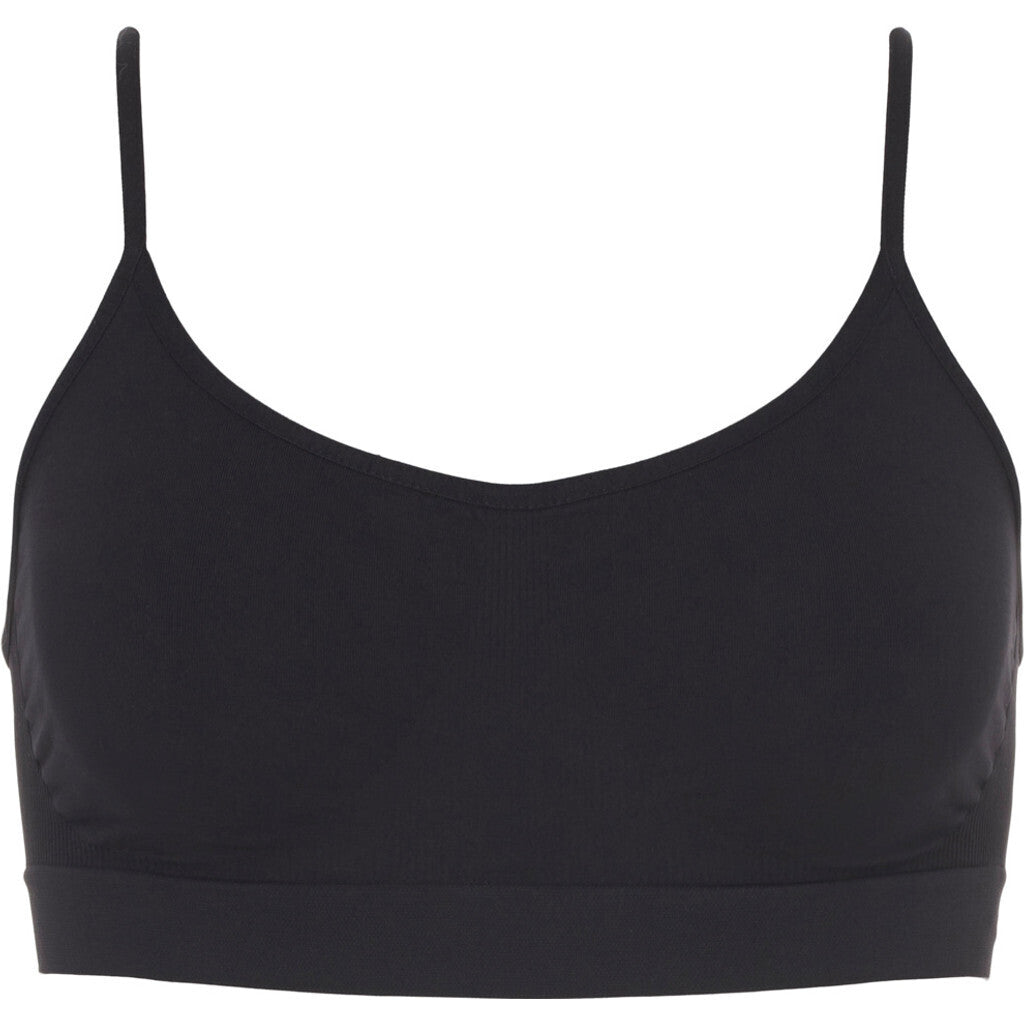 Microfiber T&S Asta spaghetti Bra Bra tops Nero