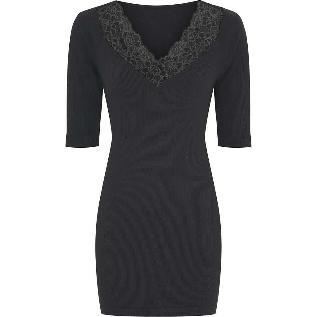 Microfiber T&S Belen rib v-lace Top SS Plus Top SS Antracite