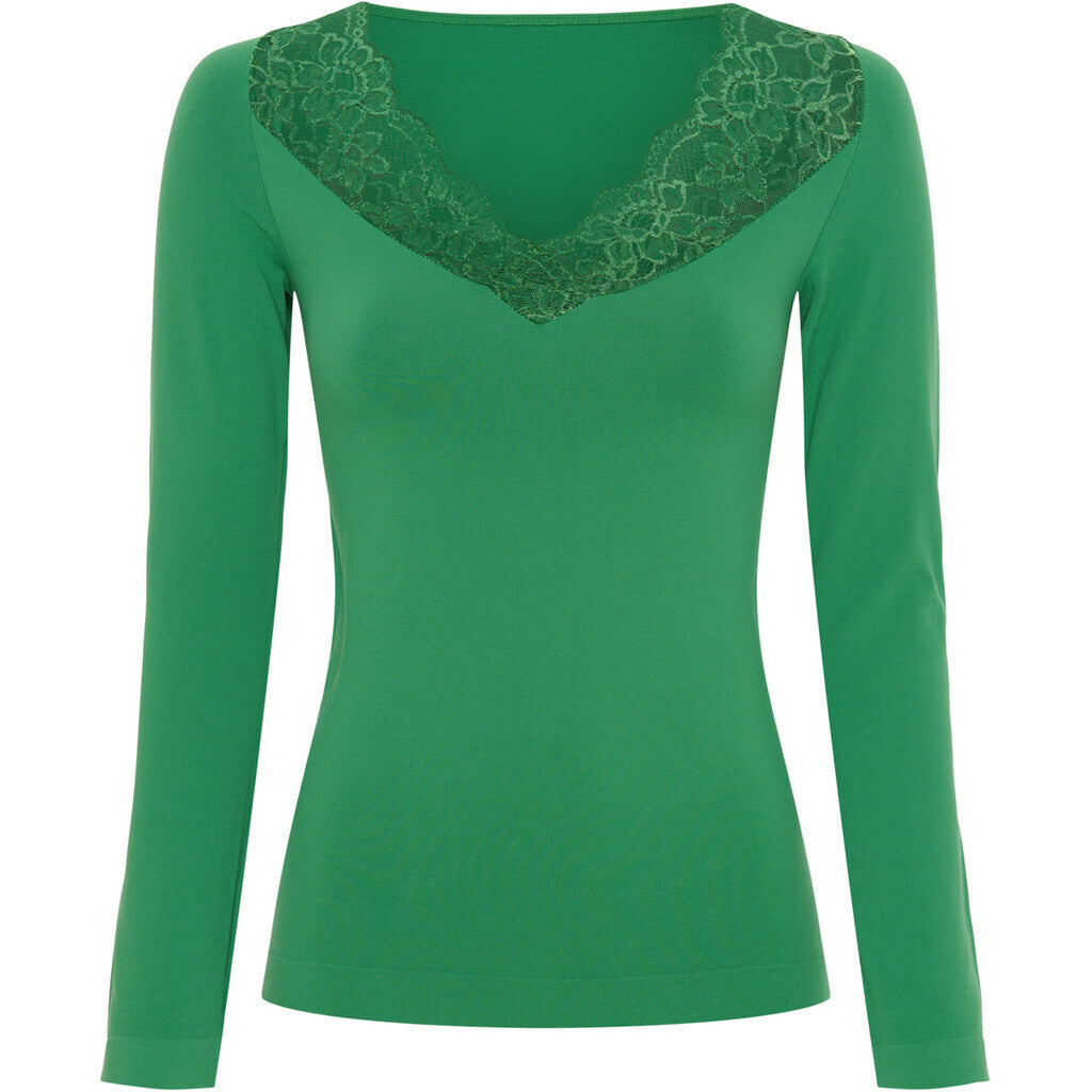 Microfiber T&S Belen v-lace Top LS Top LS Felce