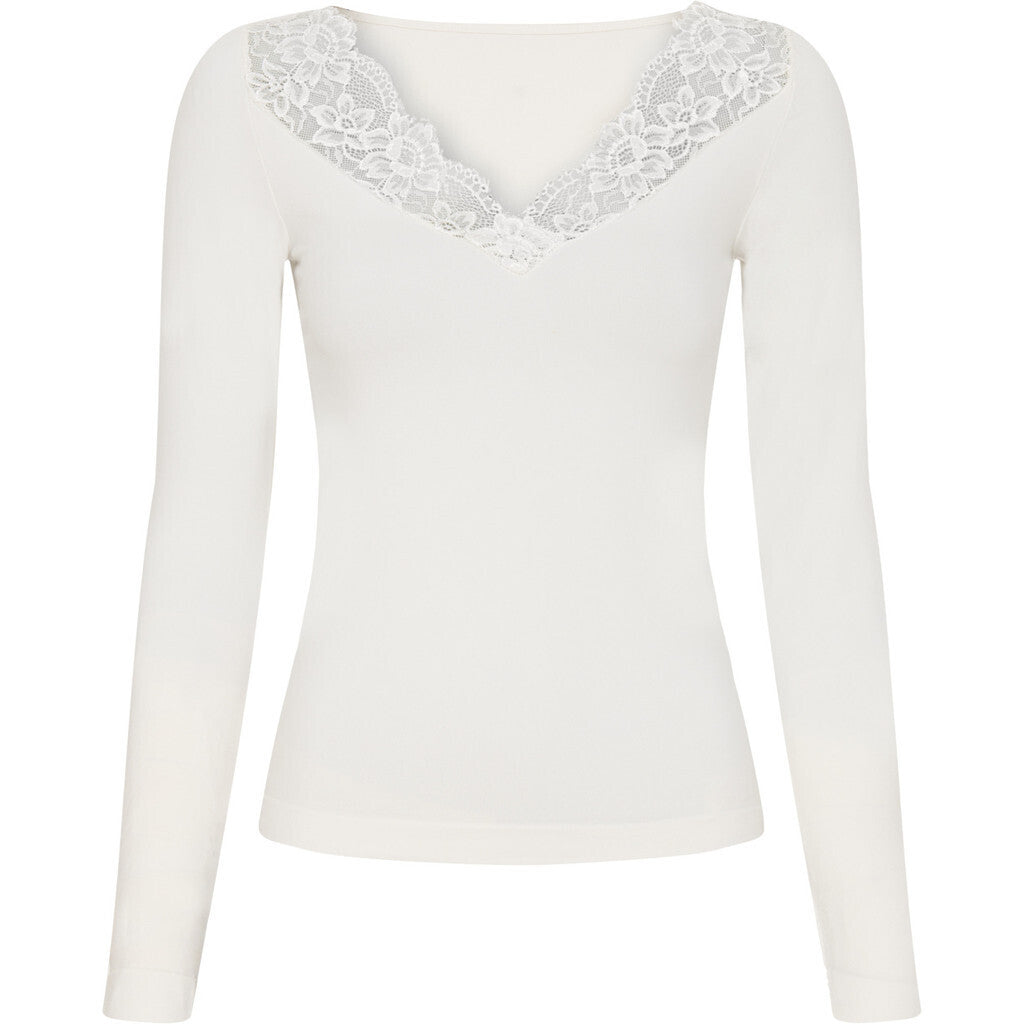 Microfiber T&S Belen v-lace Top LS Top LS Panna