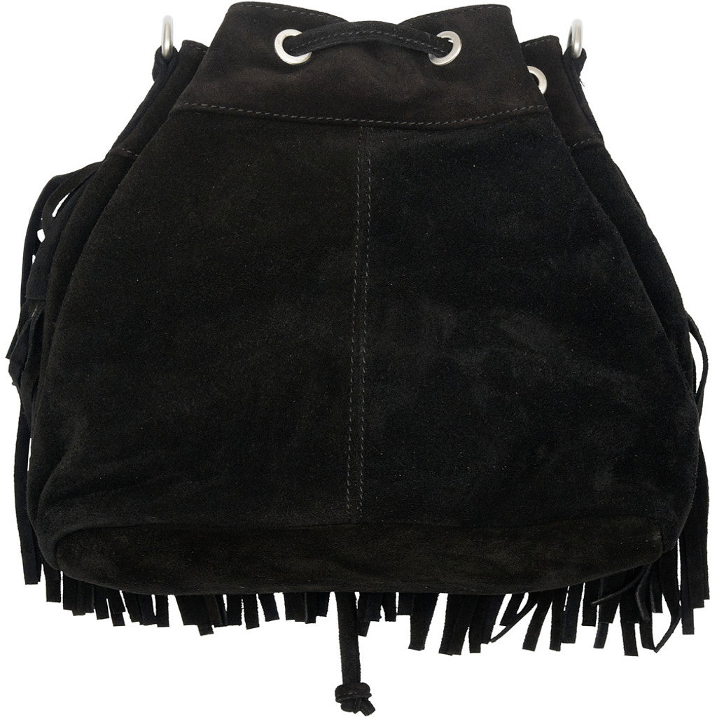 Access T&S Black fringe bag suede Bumbag Black-silver