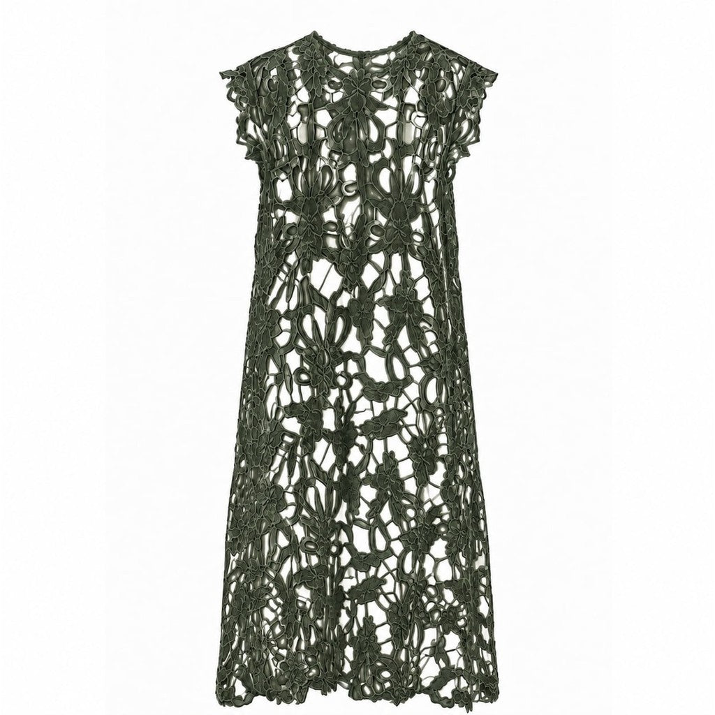 Clothing T&S Bodil Lace Dress Dress Army green