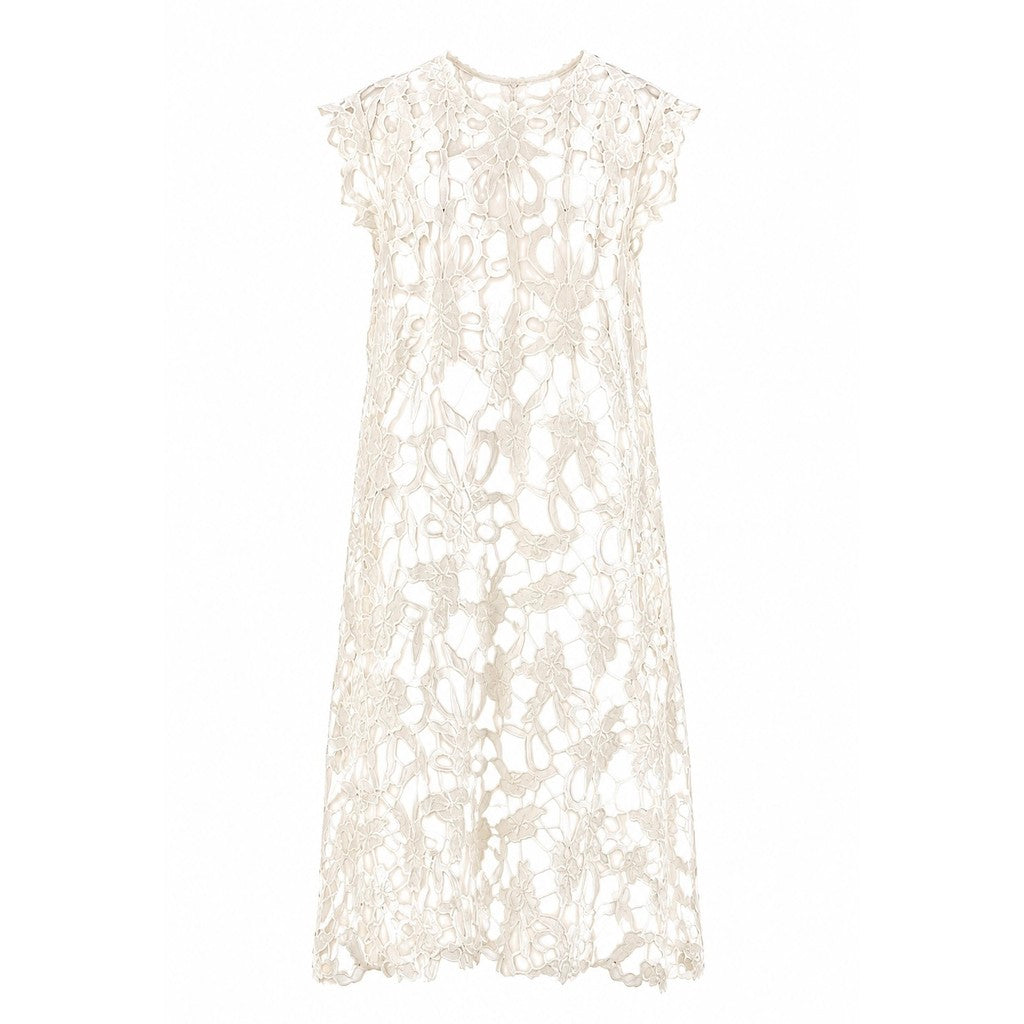 Clothing T&S Bodil Lace Dress Dress Ivory