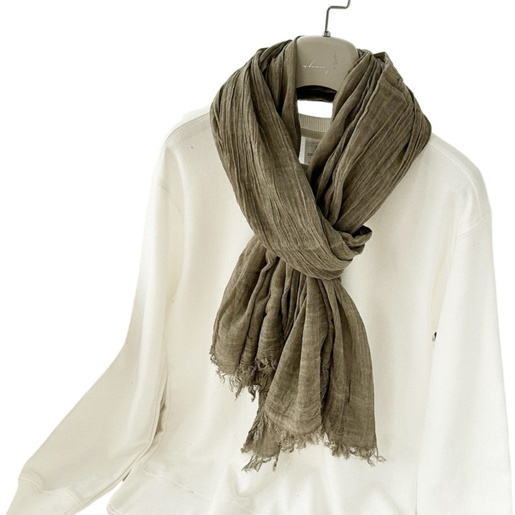 Scarf T&S Boma Cotton Scarf Scarf Kaki