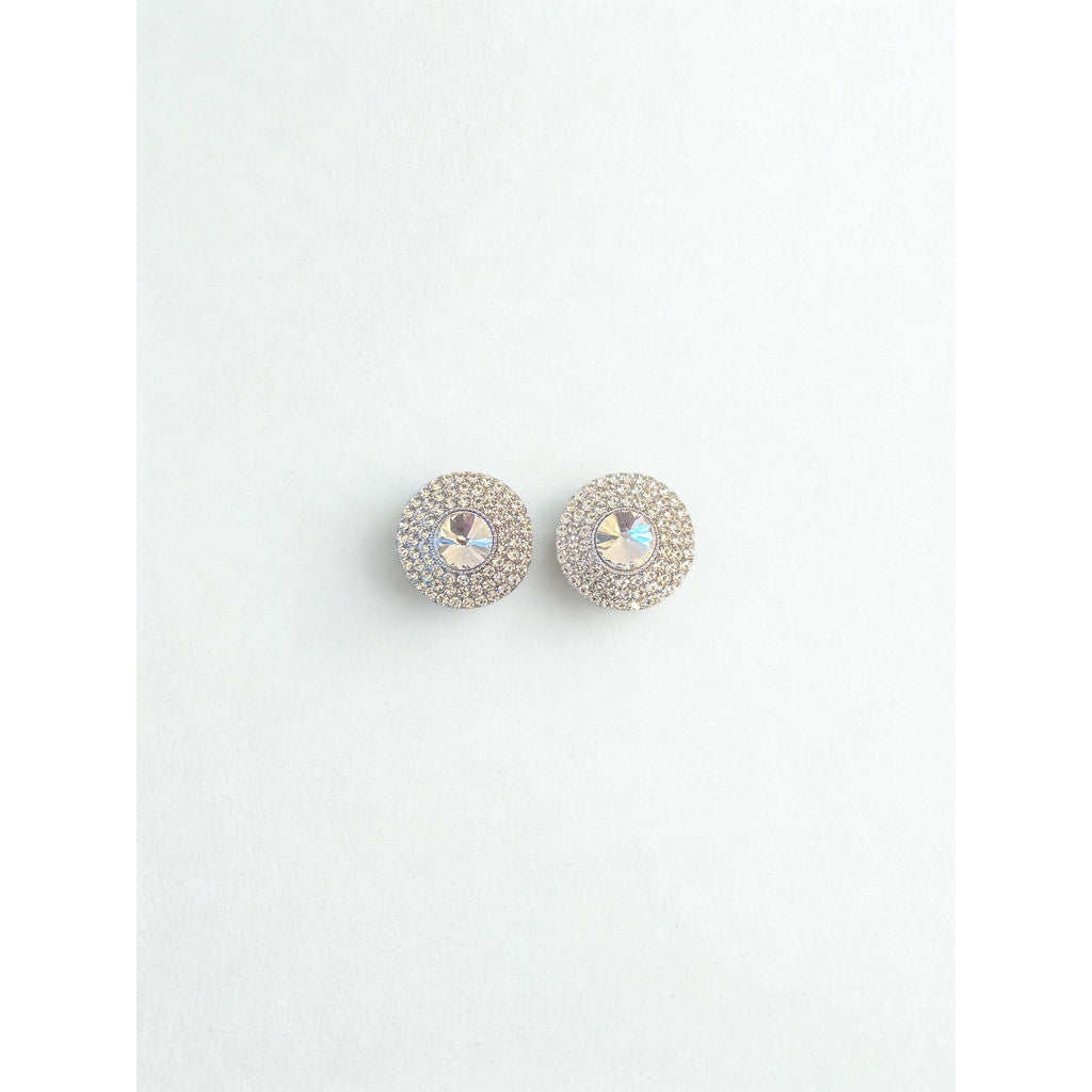 Jewelry T&S Button Cover Gina 2 pcs Botton Cover Silver