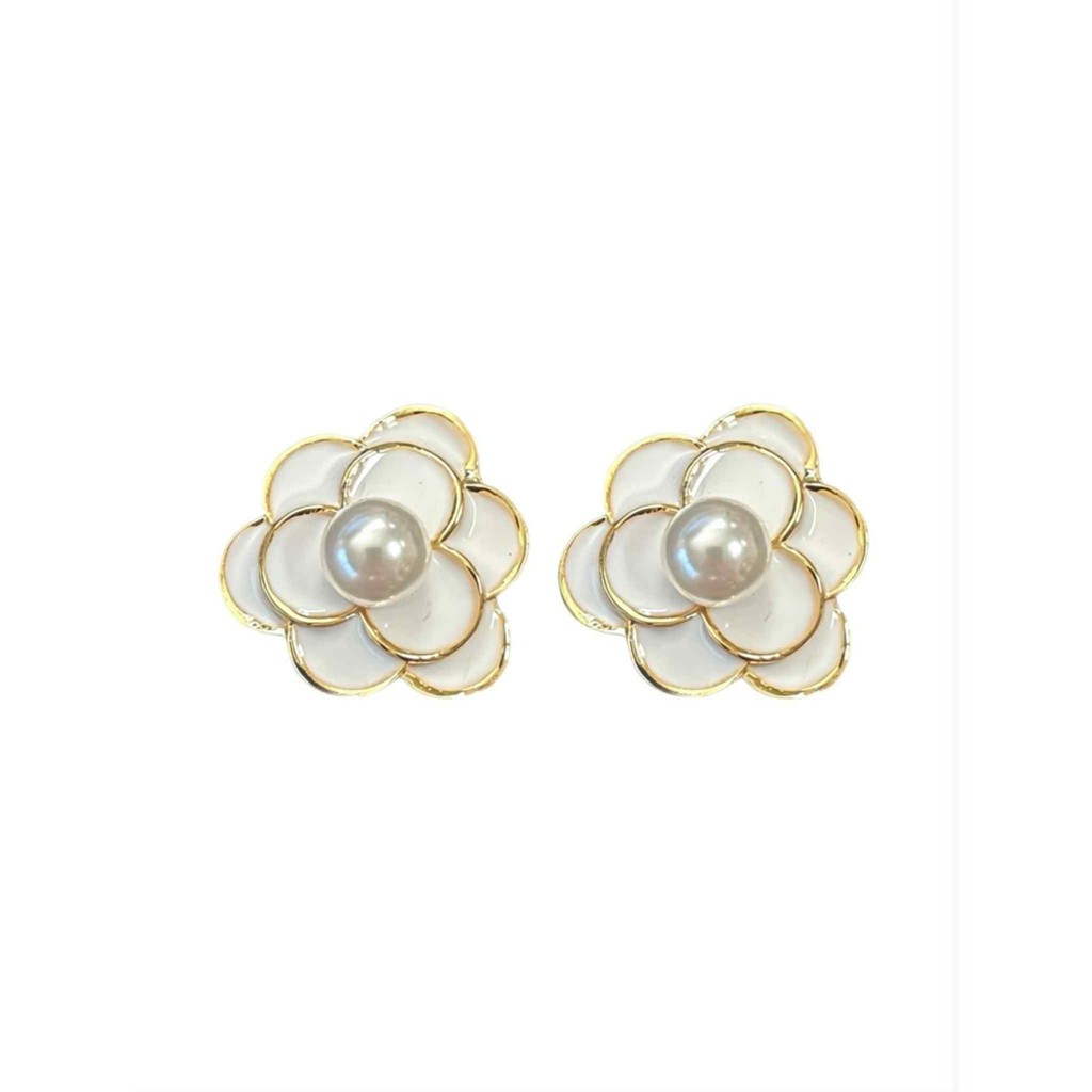 Jewelry T&S Button Cover Hannah 2 pcs Botton Cover White