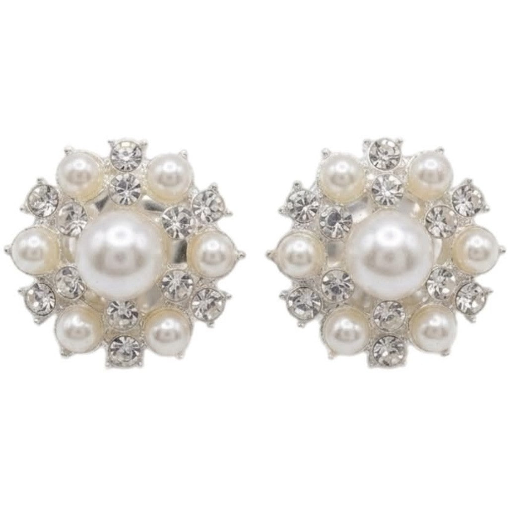 Jewelry T&S Button Cover Mette-Marit 2 pcs Botton Cover Silver