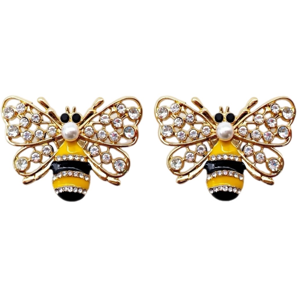 Jewelry T&S Button Cover Queen Bee 2 pcs. Botton Cover Gold