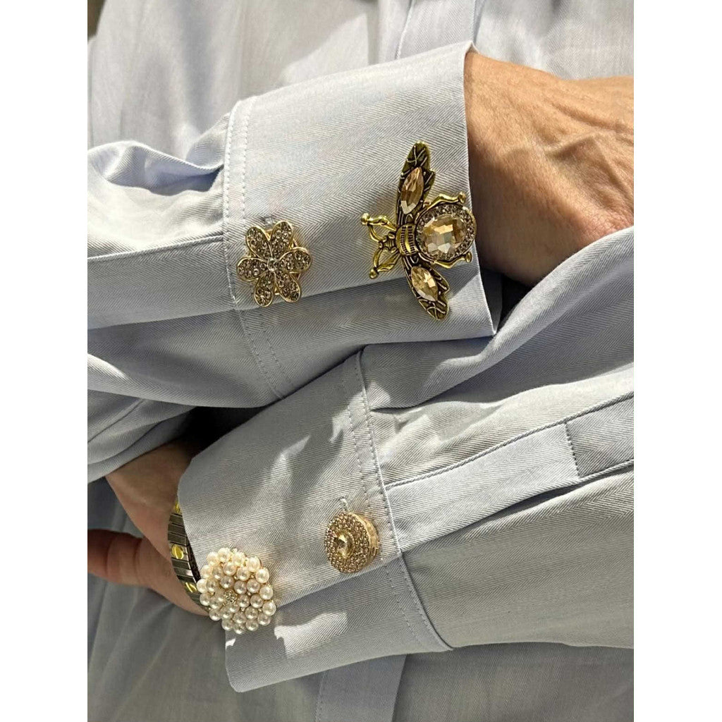 Jewelry T&S Button Cover Siva 1 pcs Botton Cover Gold