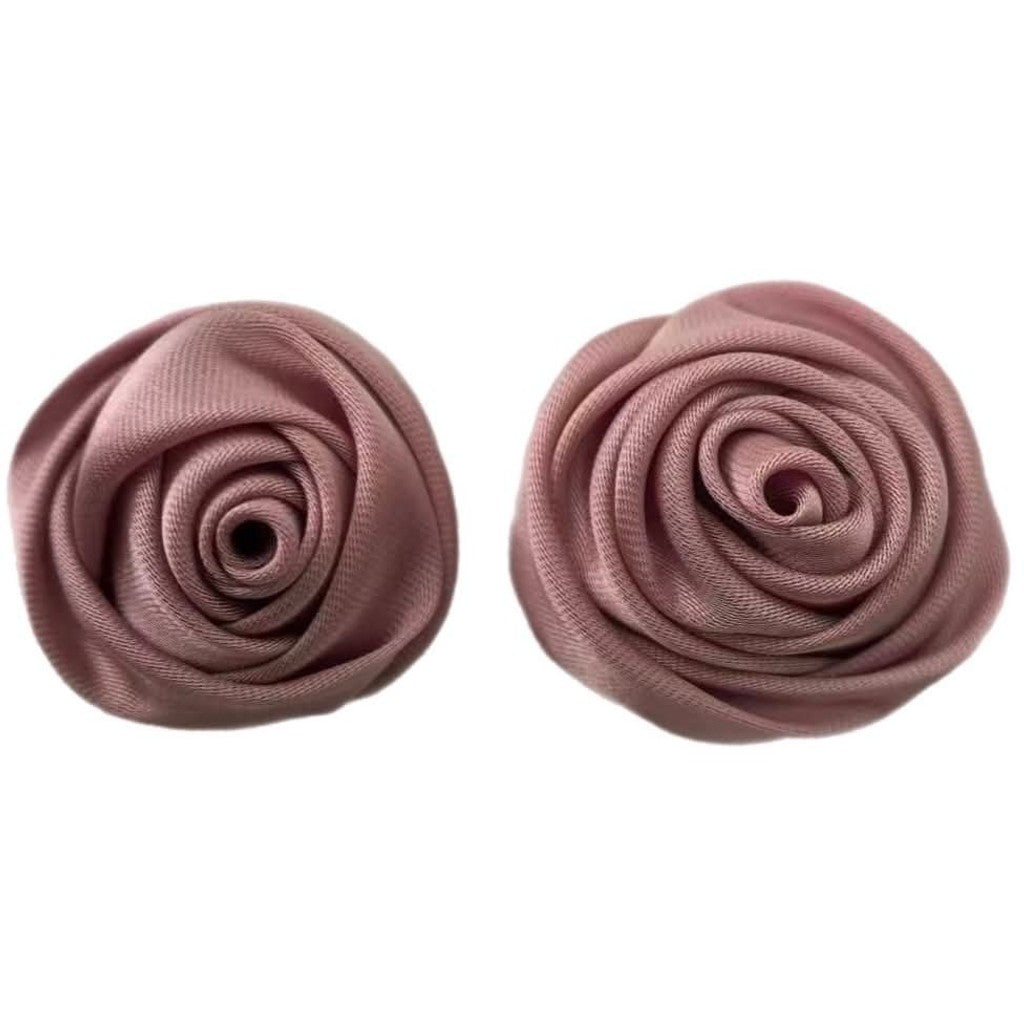 Jewelry T&S Button Cover Small Flower Silk 2 pcs Botton Cover Rose