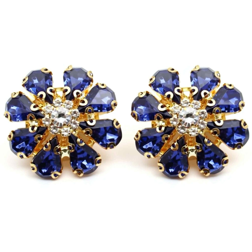 Jewelry T&S Button Cover Solveig 2 pcs Botton Cover Blue
