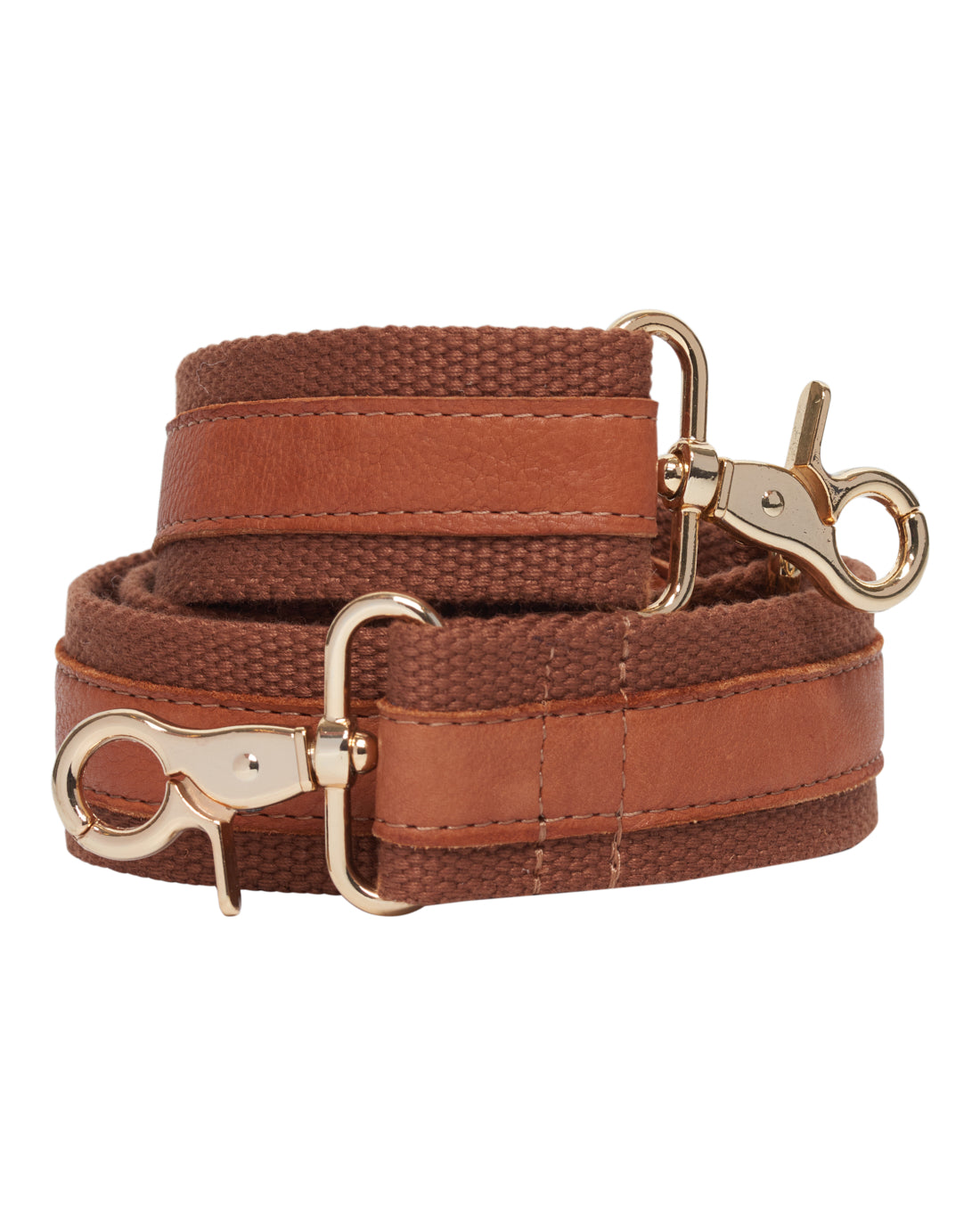 Access T&S Canvas leather strap Bags Cognac-gold