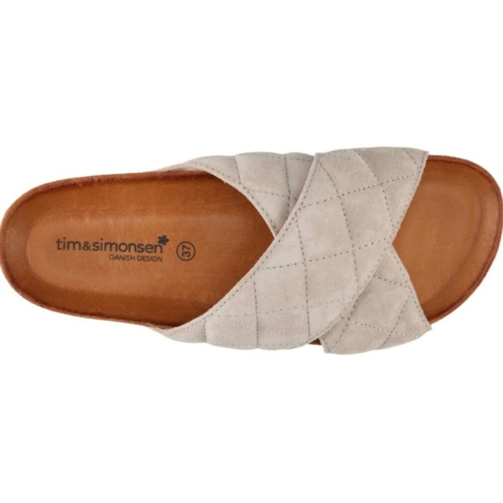 Footwear T&S Carly quilt Sandals Sand