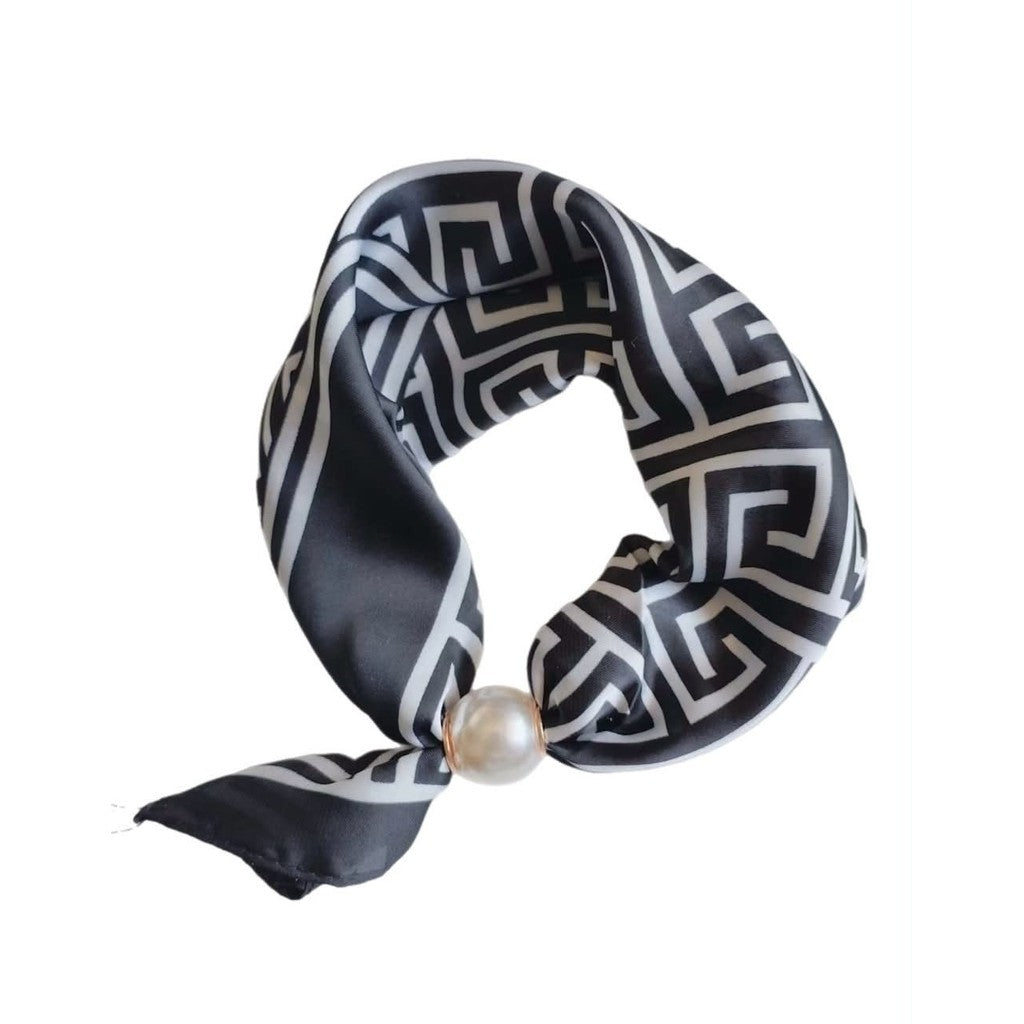Scarf T&S Chloe Scarf w. magnetic pearl Scarf aw13