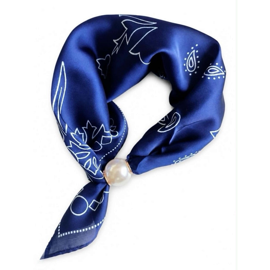 Scarf T&S Chloe Scarf w. magnetic pearl Scarf aw14