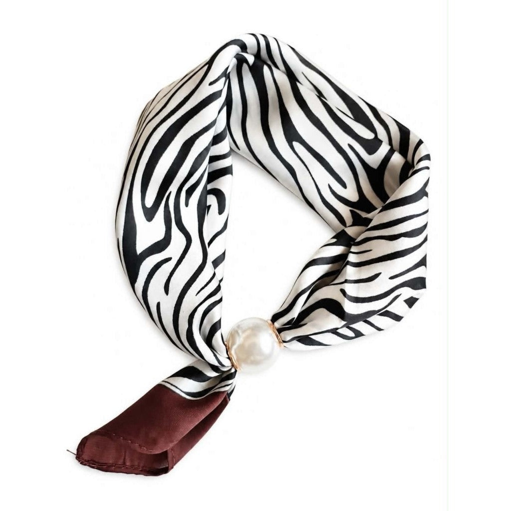 Scarf T&S Chloe Scarf w. magnetic pearl Scarf aw2
