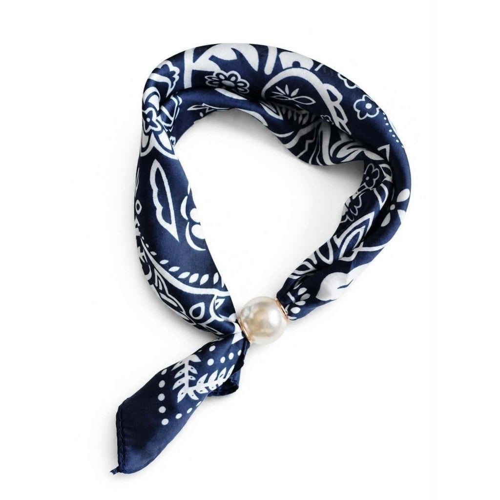 Scarf T&S Chloe Scarf w. magnetic pearl Scarf aw3