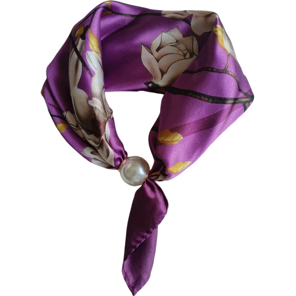 Scarf T&S Chloe Scarf w. magnetic pearl Scarf aw31