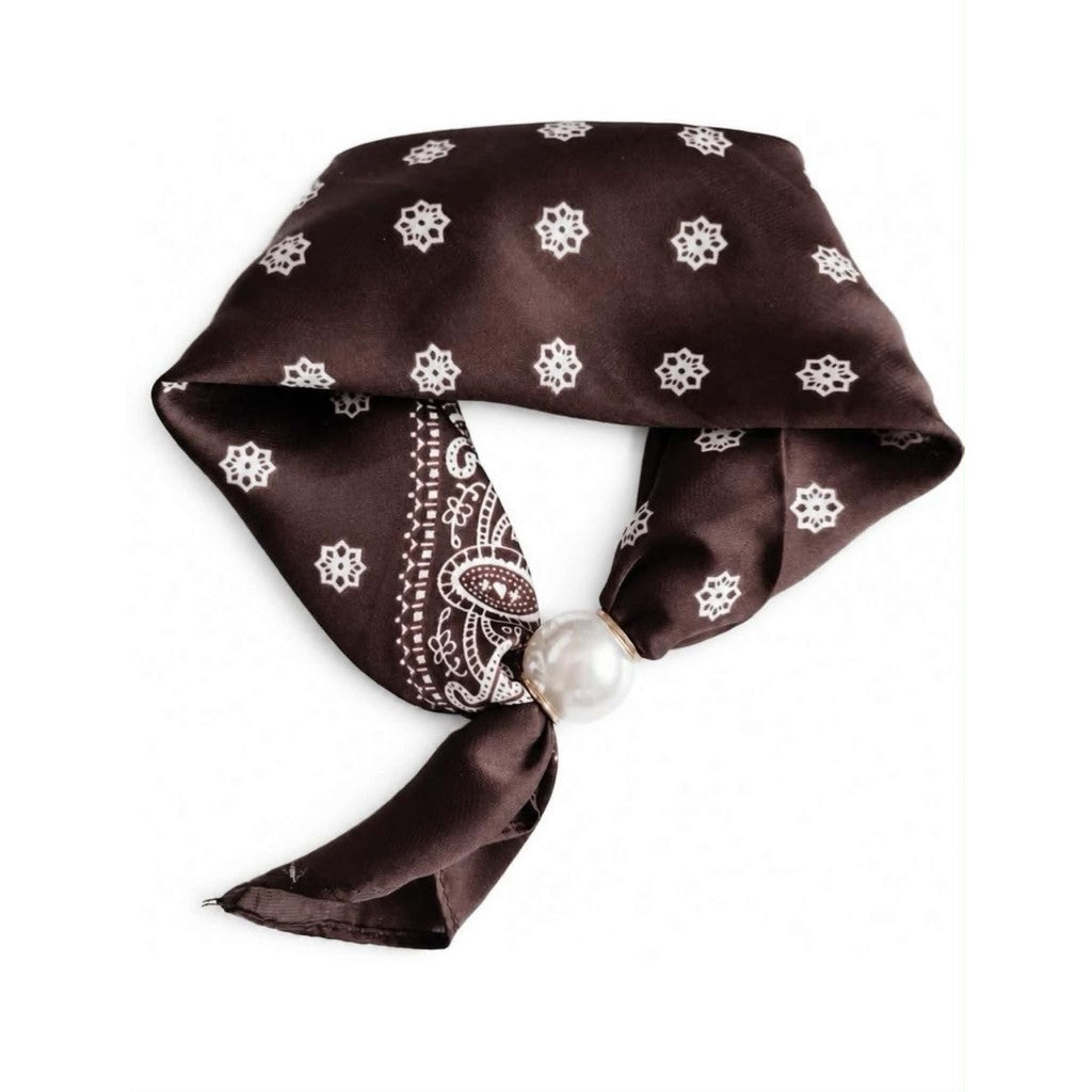 Scarf T&S Chloe Scarf w. magnetic pearl Scarf aw6