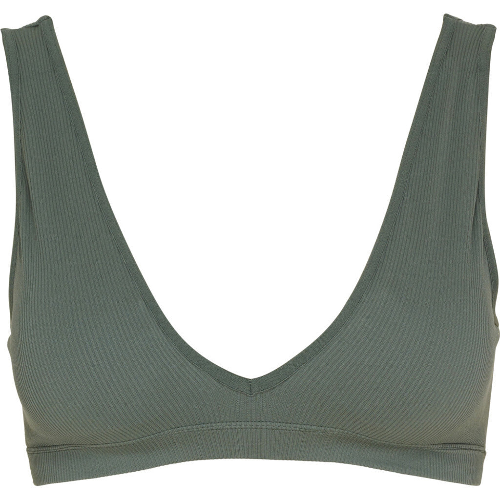 Microfiber T&S Costina rib Bra Bra tops Oliva