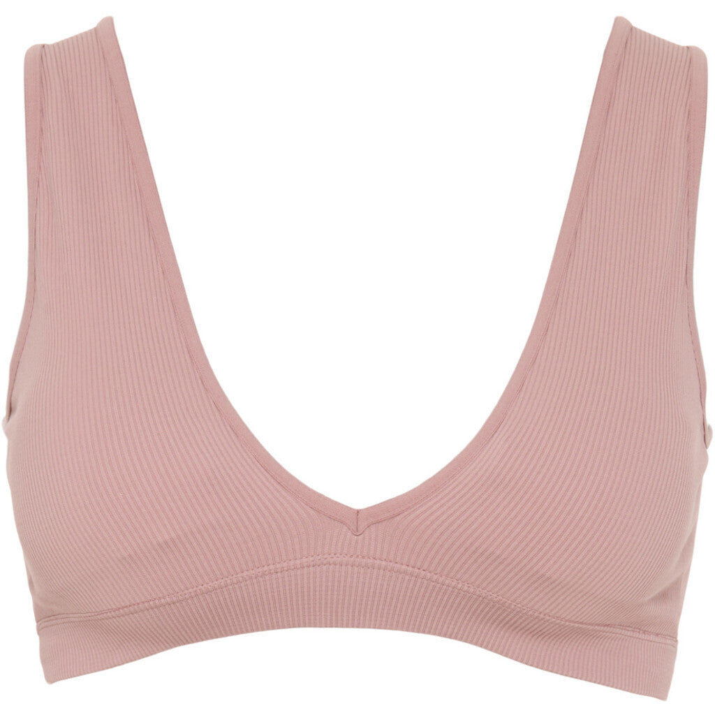 Microfiber T&S Costina rib Bra Bra tops Rosa antico