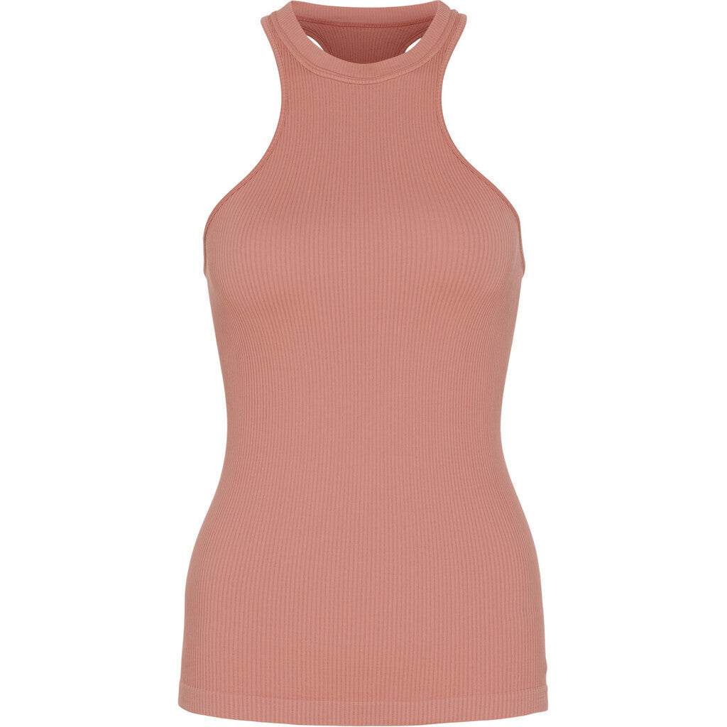 Microfiber T&S Costina rib Halterneck Rib Top Pesca