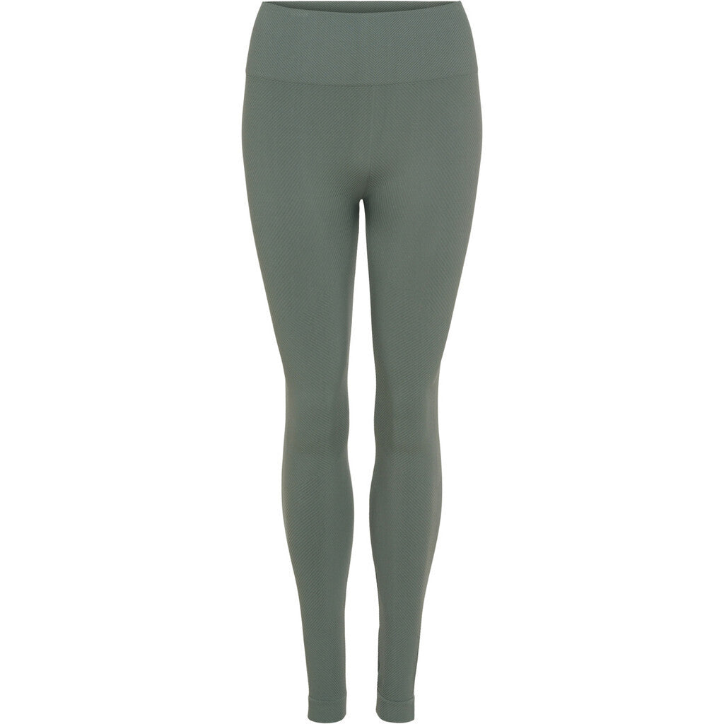 Microfiber T&S Costina rib Legging HW Leggings Oliva