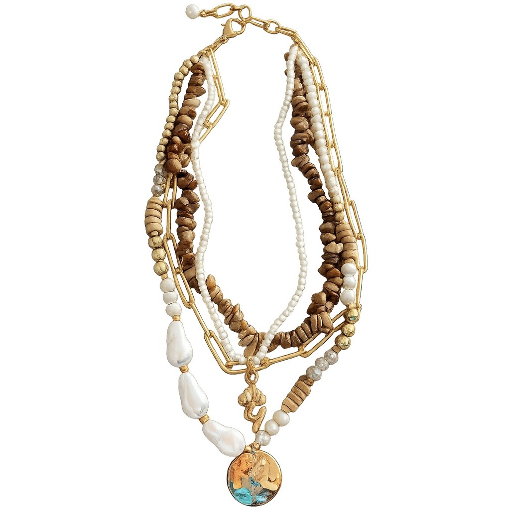 Jewelry T&S Dayana Multi 4 Necklace Necklace Gold