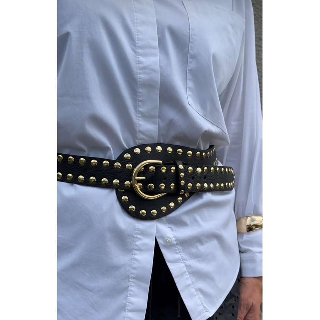 Access T&S Dunja Stud Belt Belt Black-gold