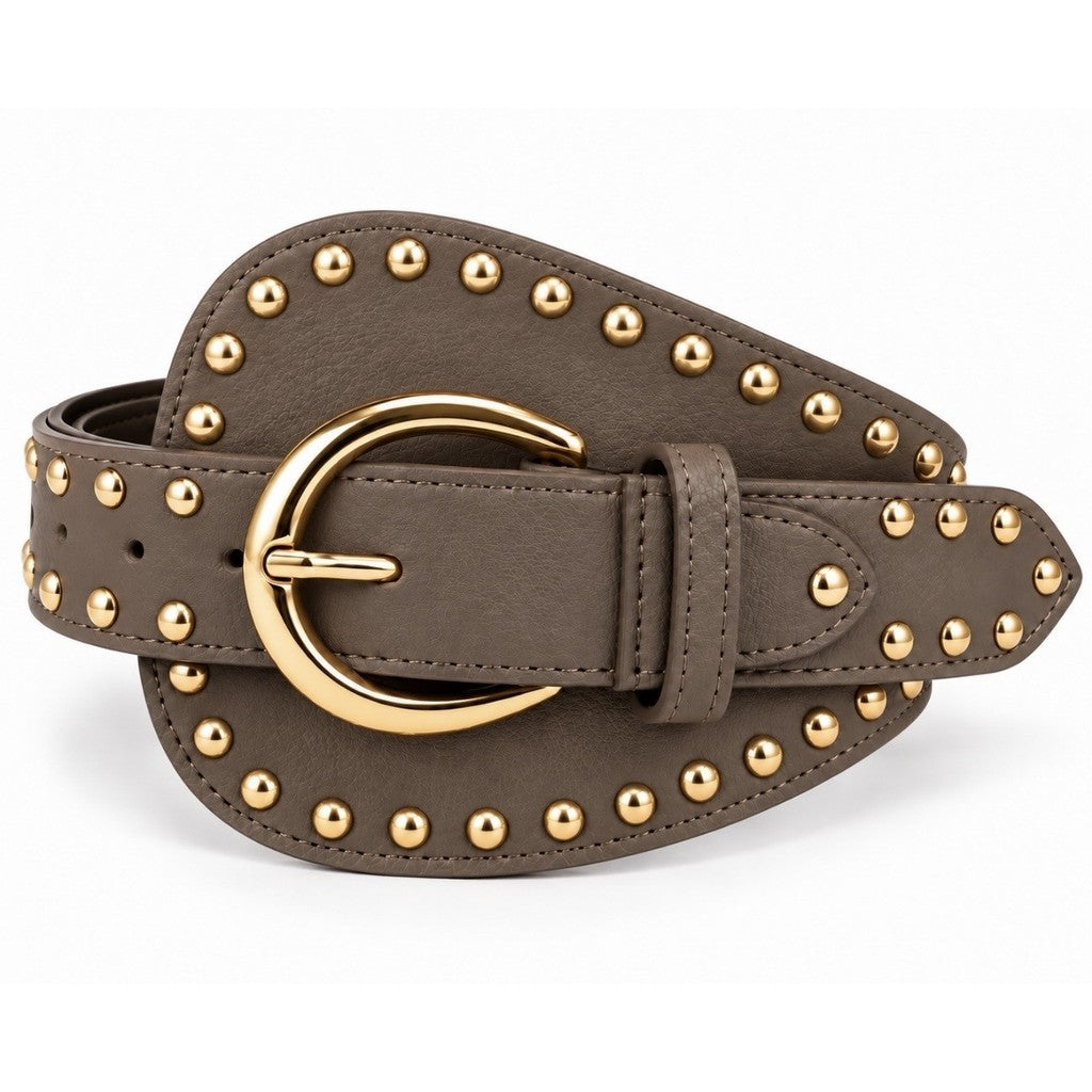 Access T&S Dunja Stud Belt Belt Taupe-gold