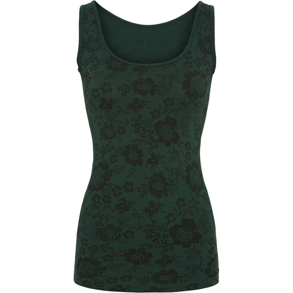 Microfiber T&S Elena Tank Top Top Verde scuro