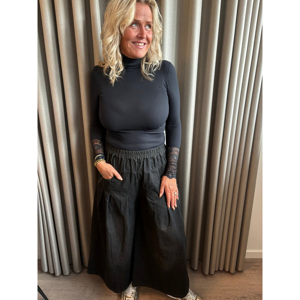 Clothing T&S Ella Denim Pants Pants Black