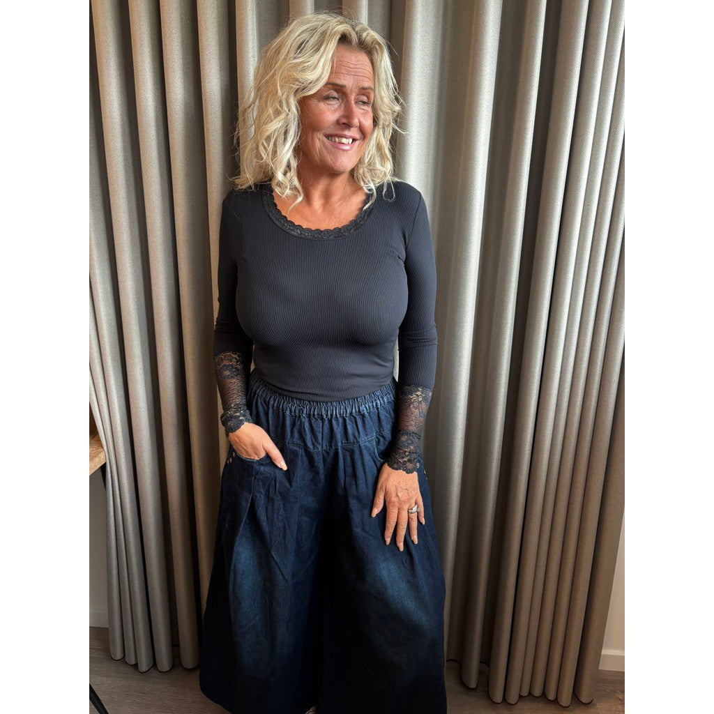 Clothing T&S Ella Denim Pants Pants Blue