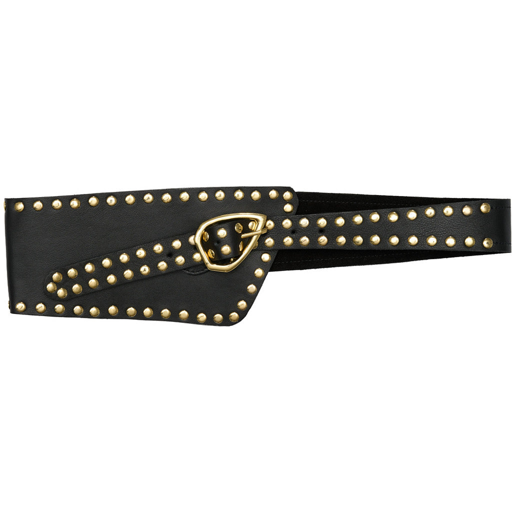 Access T&S Elle Wide Stud Belt Belt Black-gold