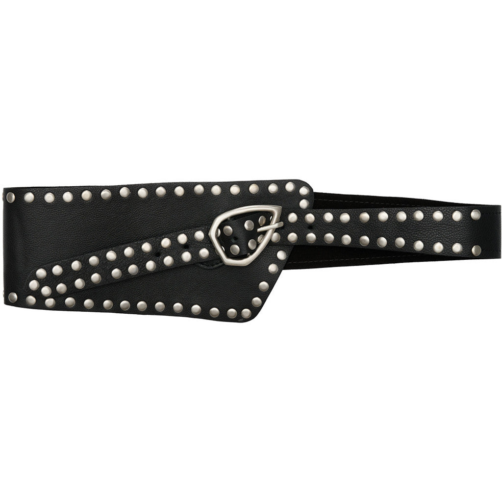 Access T&S Elle Wide Stud Belt Belt Black-silver