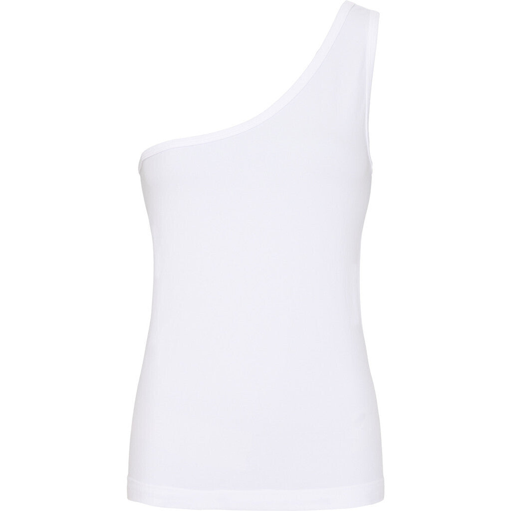 Microfiber T&S Ellen Off Shoulder Top Bianco