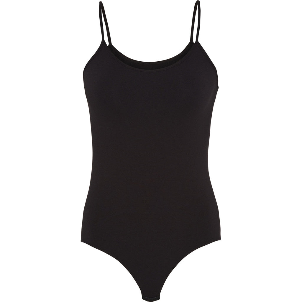 Microfiber T&S Ellen spaghetti Body Body Nero