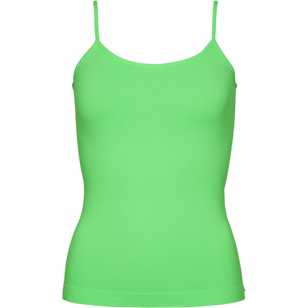 Microfiber T&S Ellen spaghetti Top Spaghetti Top Verde Fluo