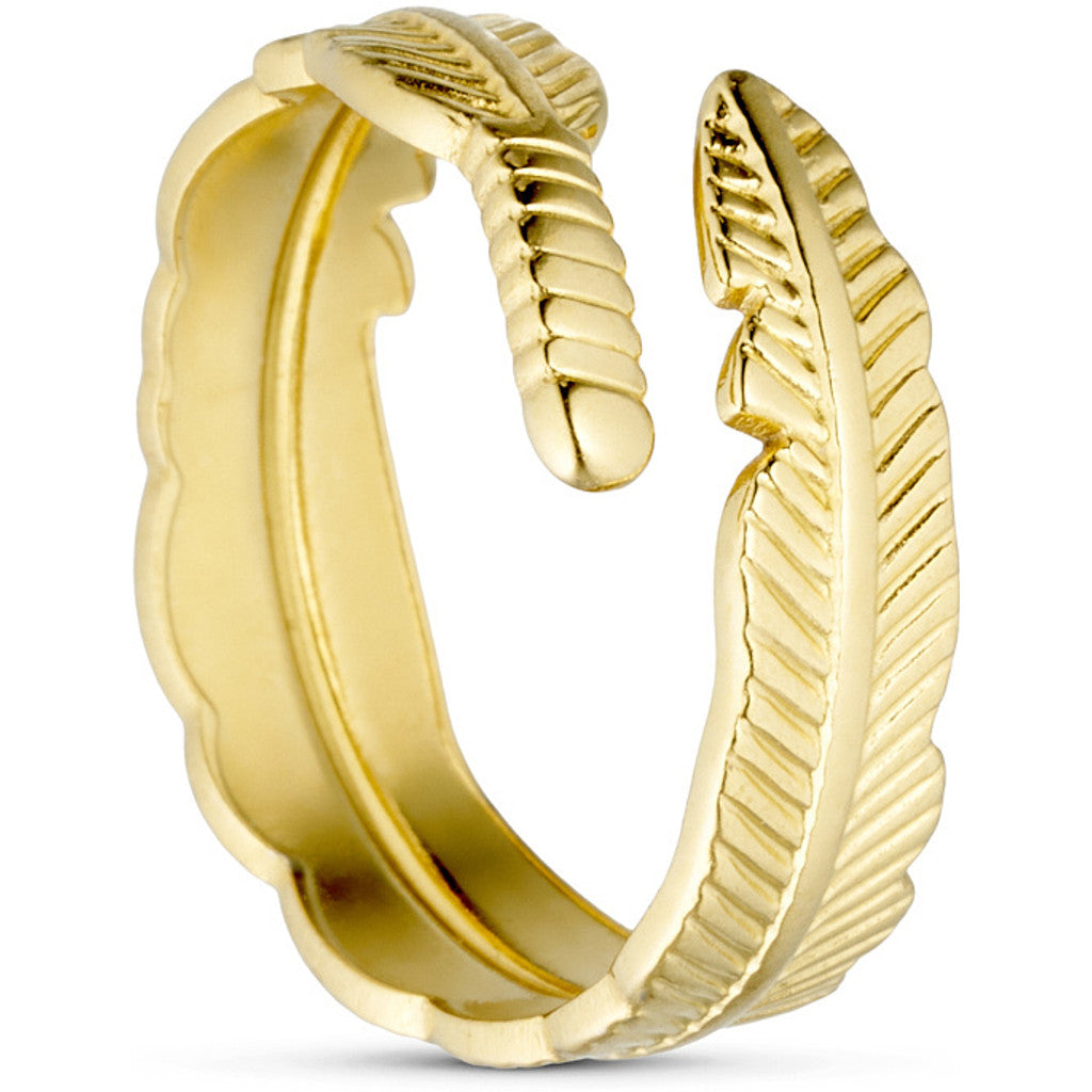 Jewelry T&S Feather Ring Finger ring Gold