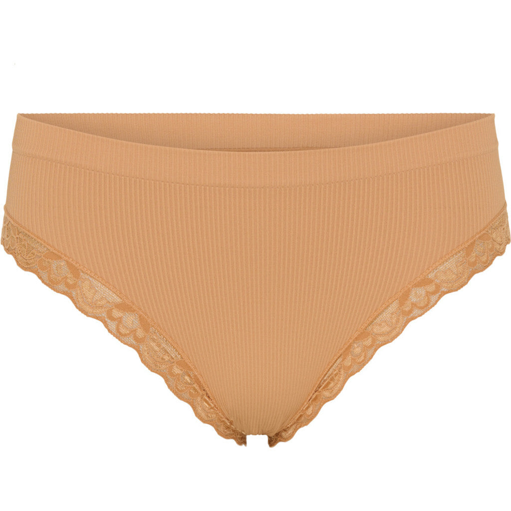 Microfiber T&S Feline rib Panties Panties Albicocca