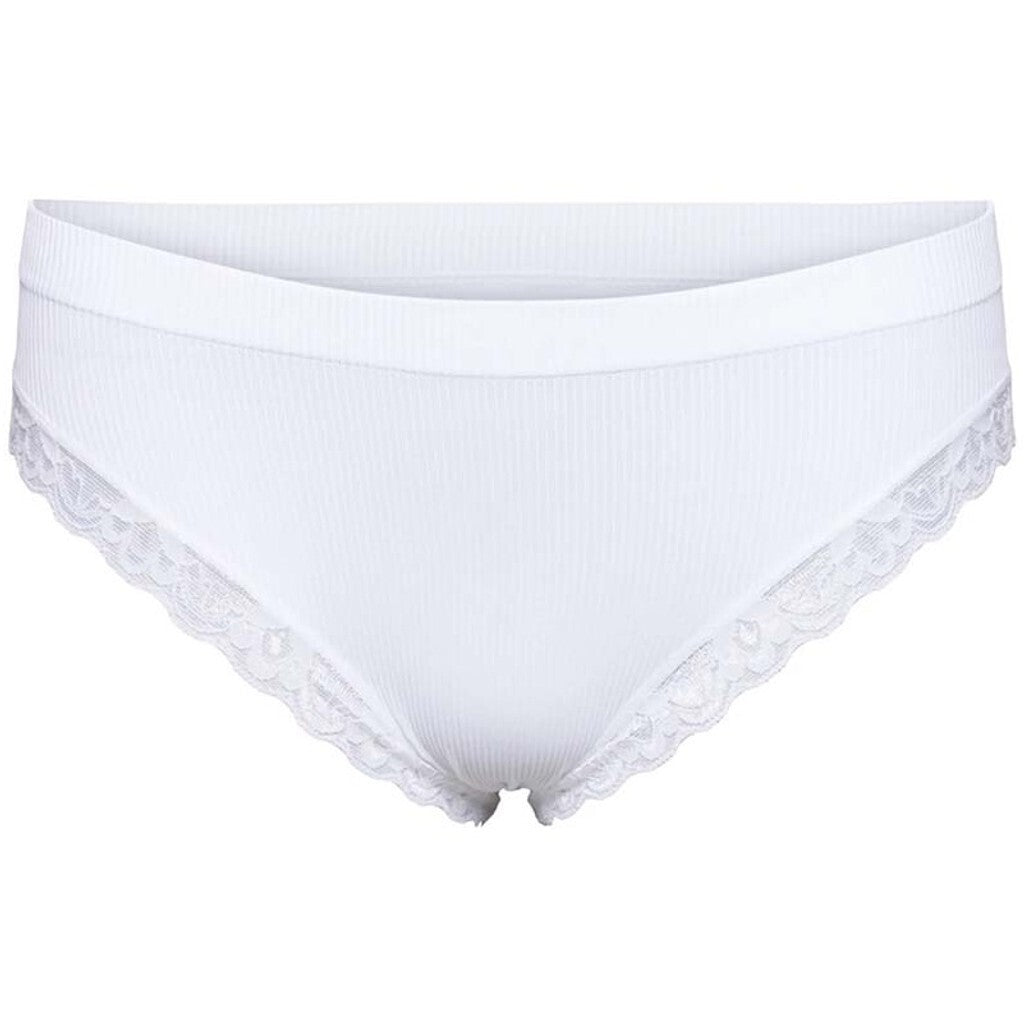Microfiber T&S Feline rib Panties Panties Bianco