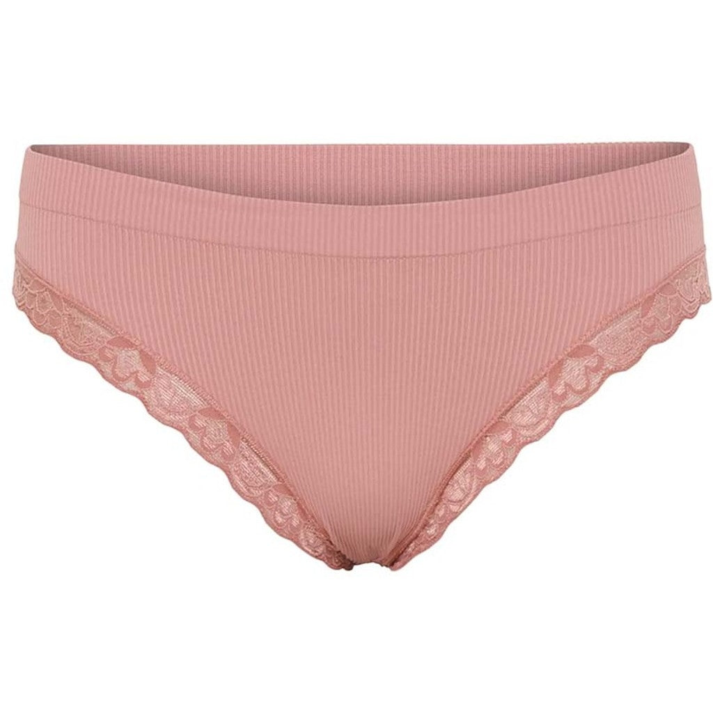 Microfiber T&S Feline rib Panties Panties Rosa antico