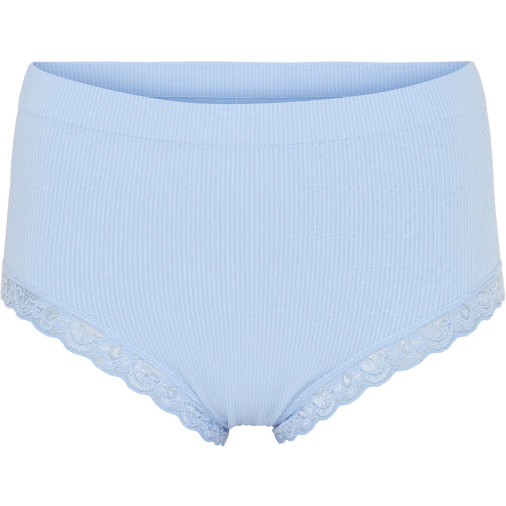 Microfiber T&S Feline rib midi Panties Panties Azzurro